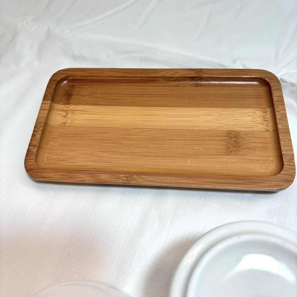 Thun Porcelain Mug/Cup Bowl Wood Tray Orianne Gold Breakfast 3 Piece Set White
